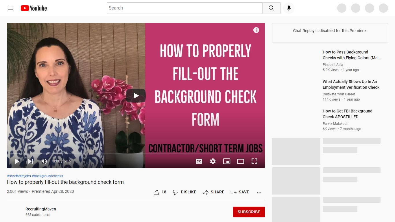 How to properly fill-out the background check form - YouTube